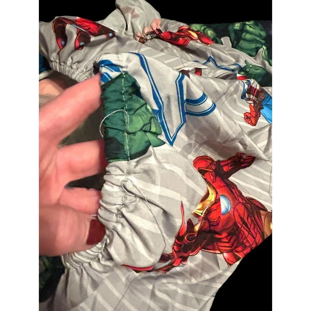 Marvel Avengers Twin Sheet Set Microfiber Fitted & Top Sheet Only